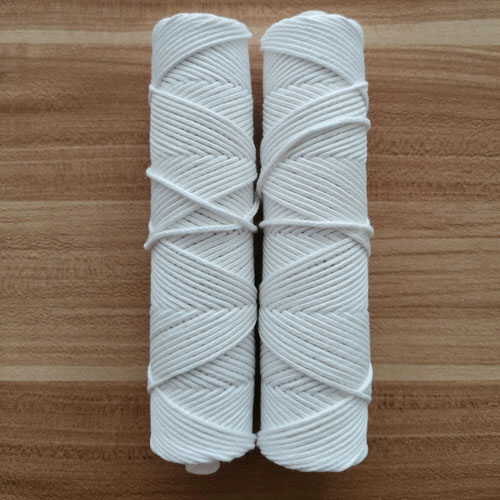 round braided cotton wicks